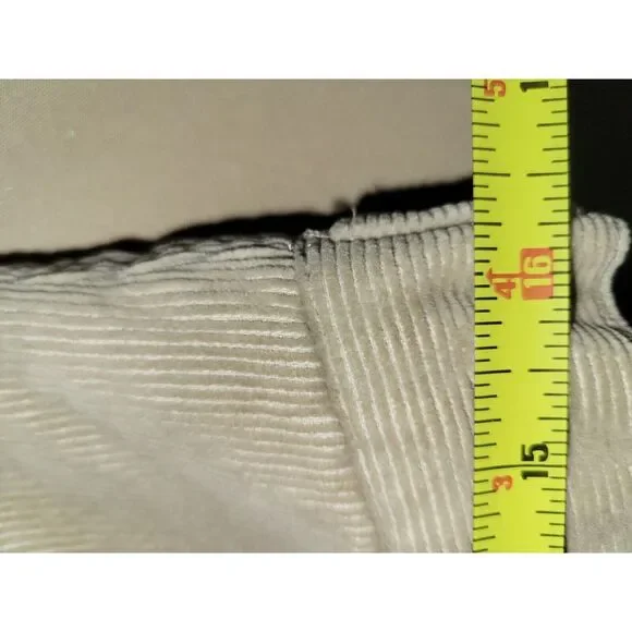 Finesse‎ Corduroy Sherpa Beige Snap Short Jacket Size Medium 90s Y2k Retro - Picture 12 of 16